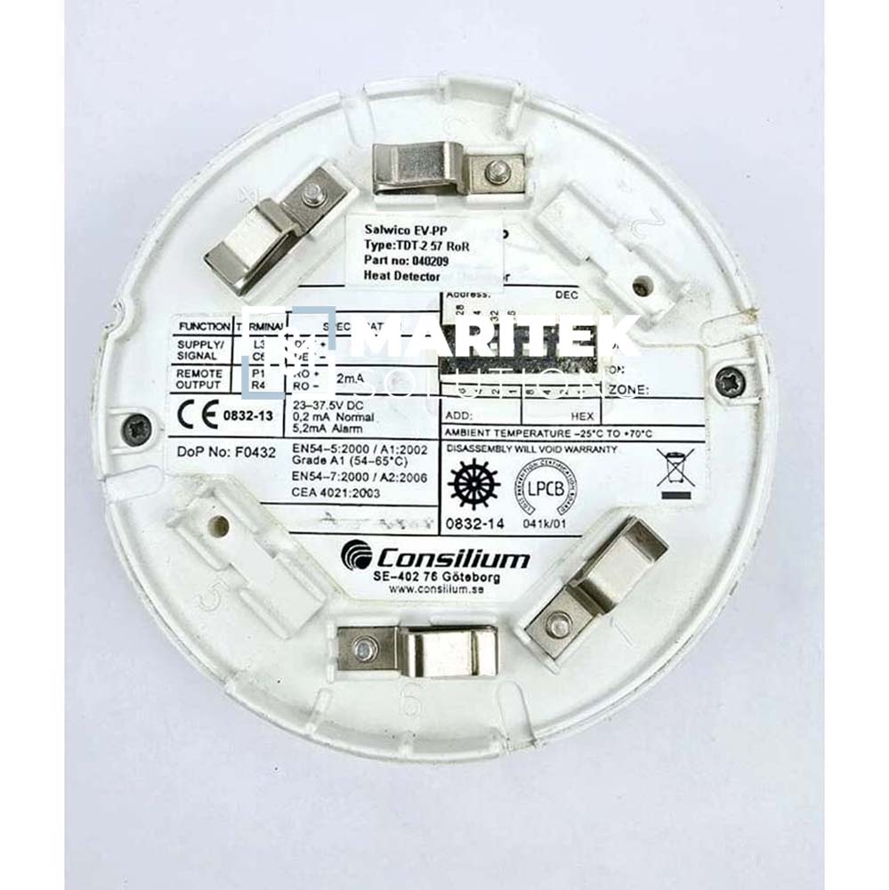 Consilium Salwico EV-PP TDT-2 57 RoR Heat Detector (40209)