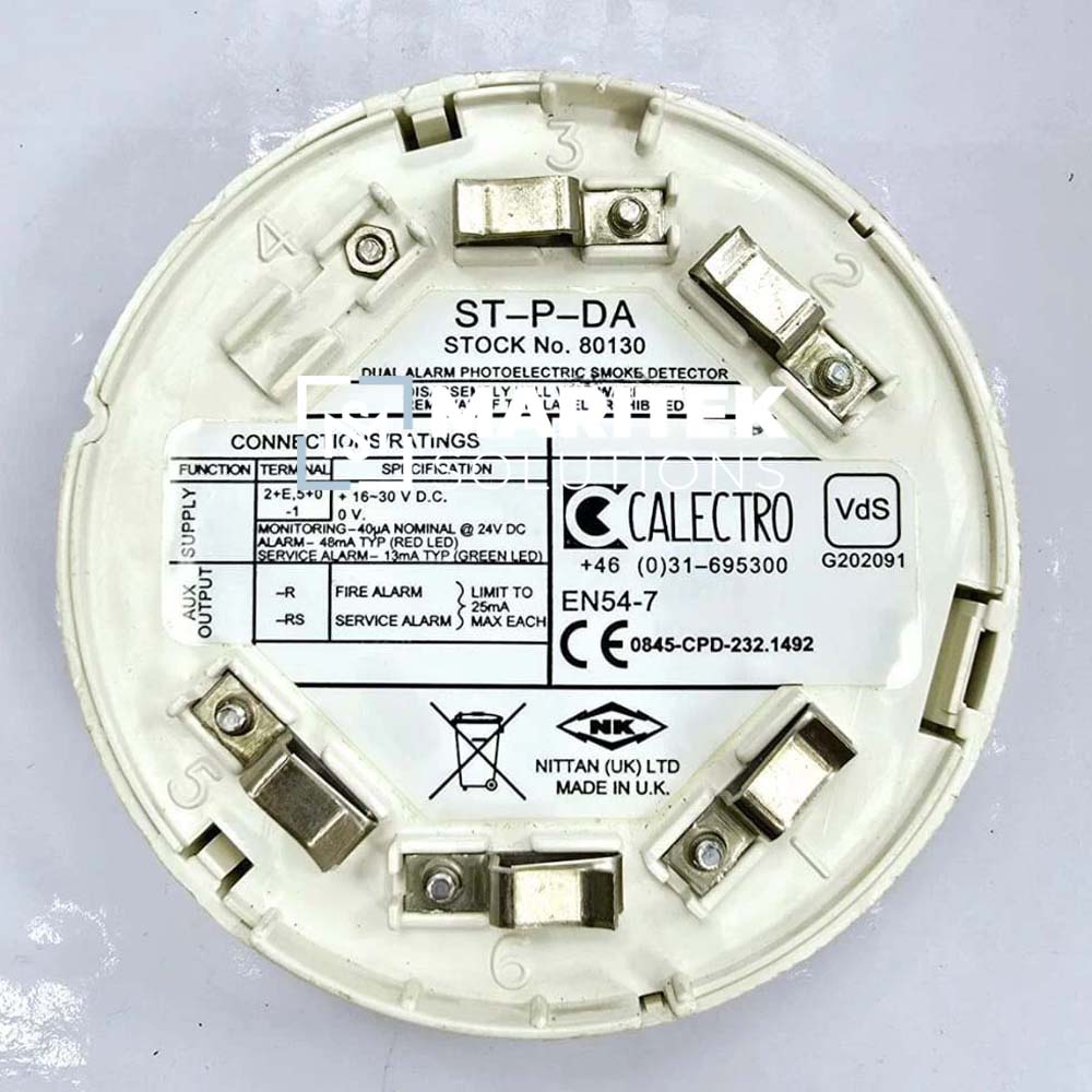 Nittan ST-P-DA Dual Alarm Photoelectric Smoke Detector (80130)