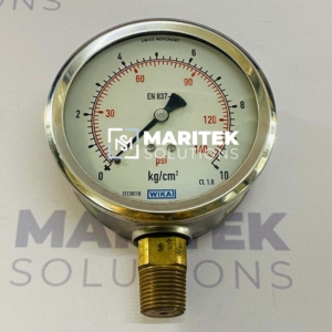 Wika EN 837-1 Pressure Gauge (0 To 10 kg/cm² & 0 TO 140 psi)