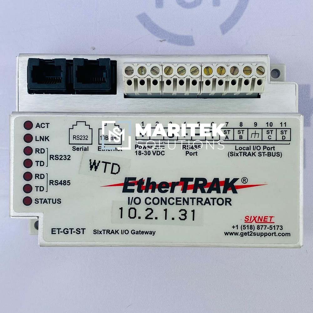 Sixnet ET-GT-232-1 485-1 ST-1 ST-2 I/O Ethernet Gateway