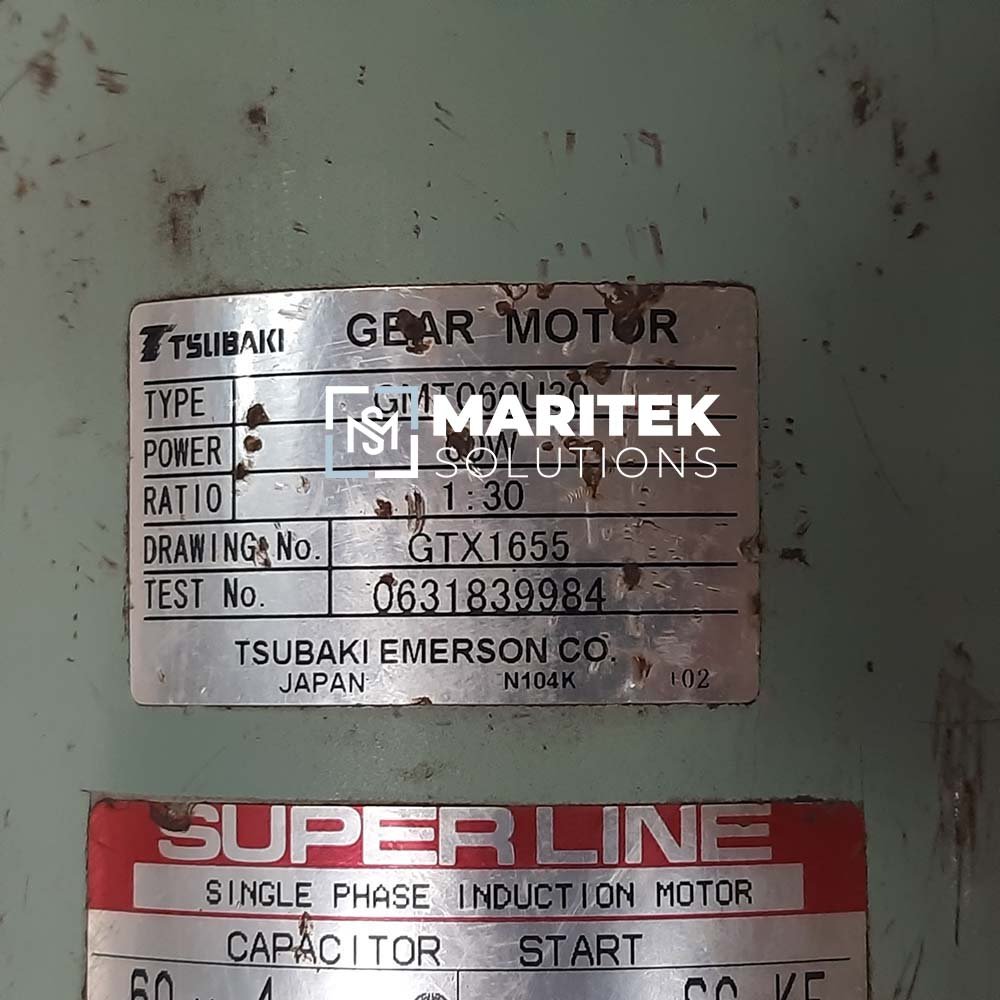 22 (4) Tsubaki Emerson GMT060U30 Gear Motor