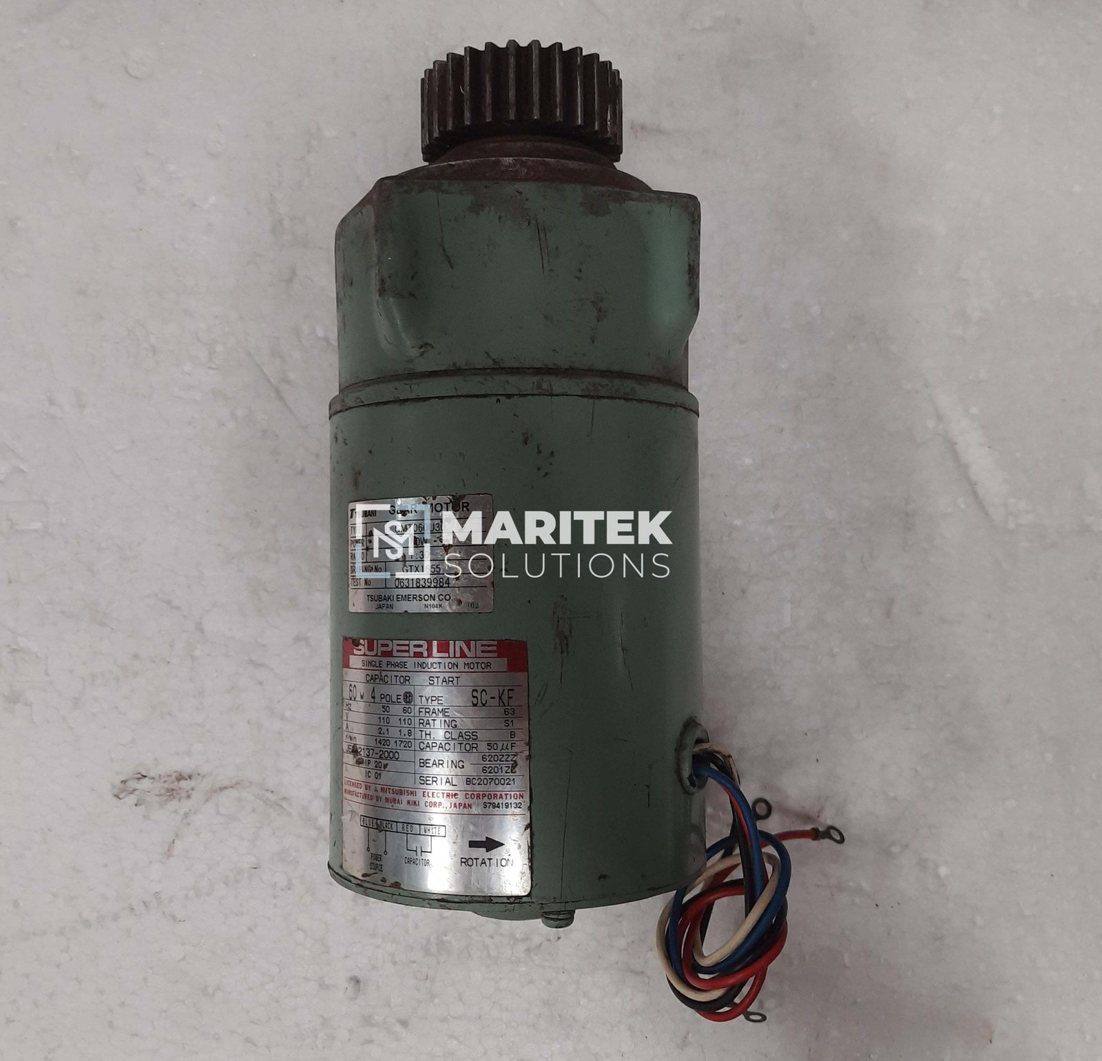 22 (5) copy Tsubaki Emerson GMT060U30 Gear Motor