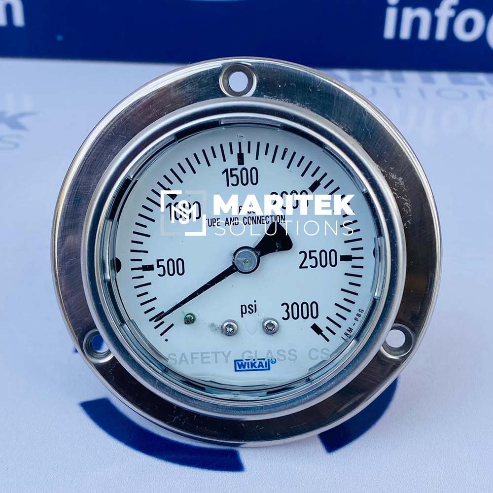 Wika IBM-PBG 316 SS Tube and Connection Pressure Gauge 0 To 3000 psi