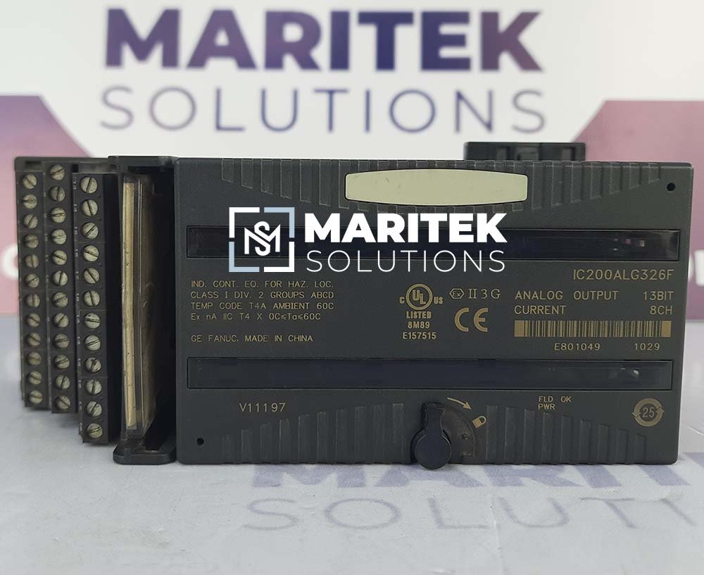 GE Fanuc	IC200ALG326F	Analog Output Module