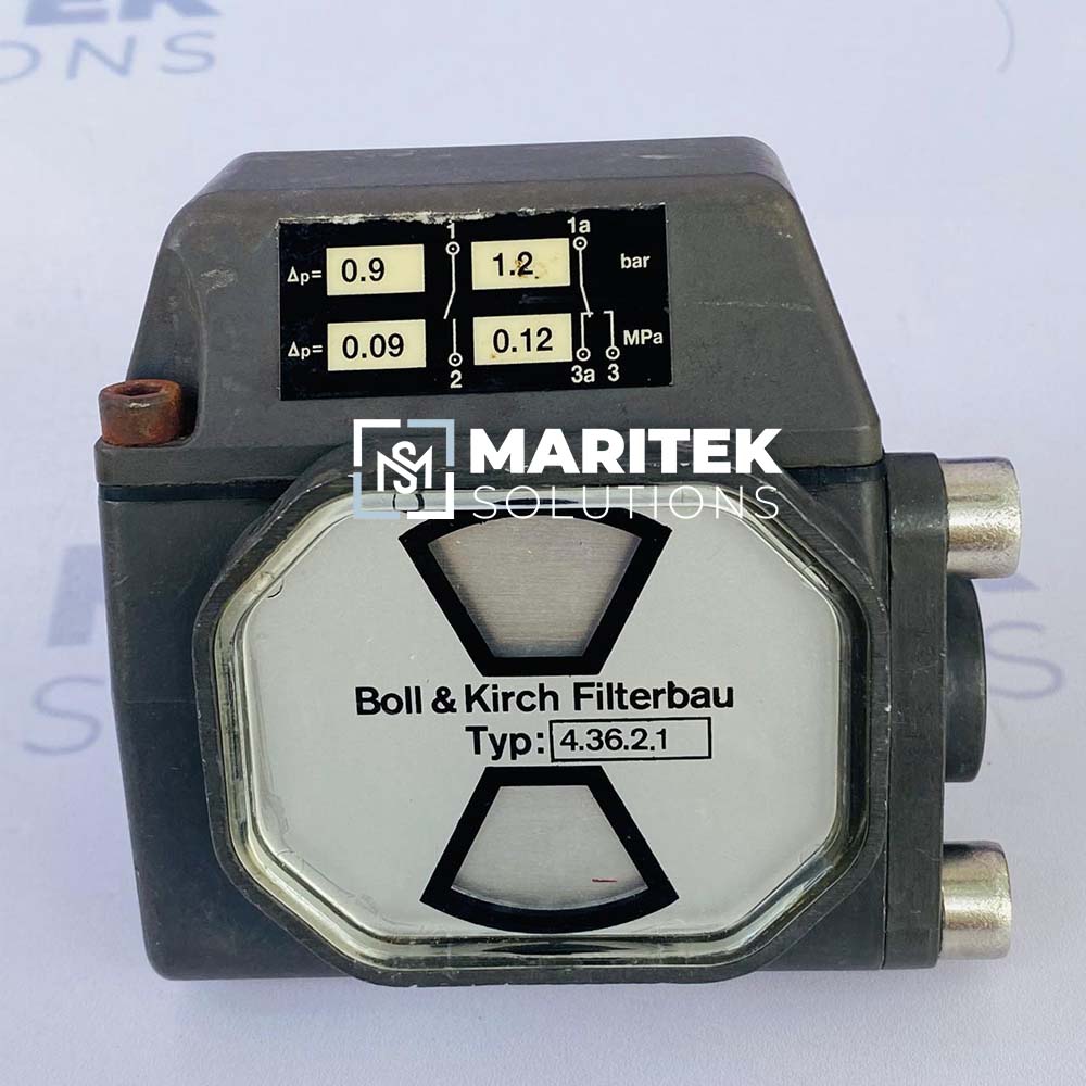 Boll & Kirch 4.36.2.1 Differential Pressure Indicator 0.9to 1.2 bar 0.09to 0.12 Mpa