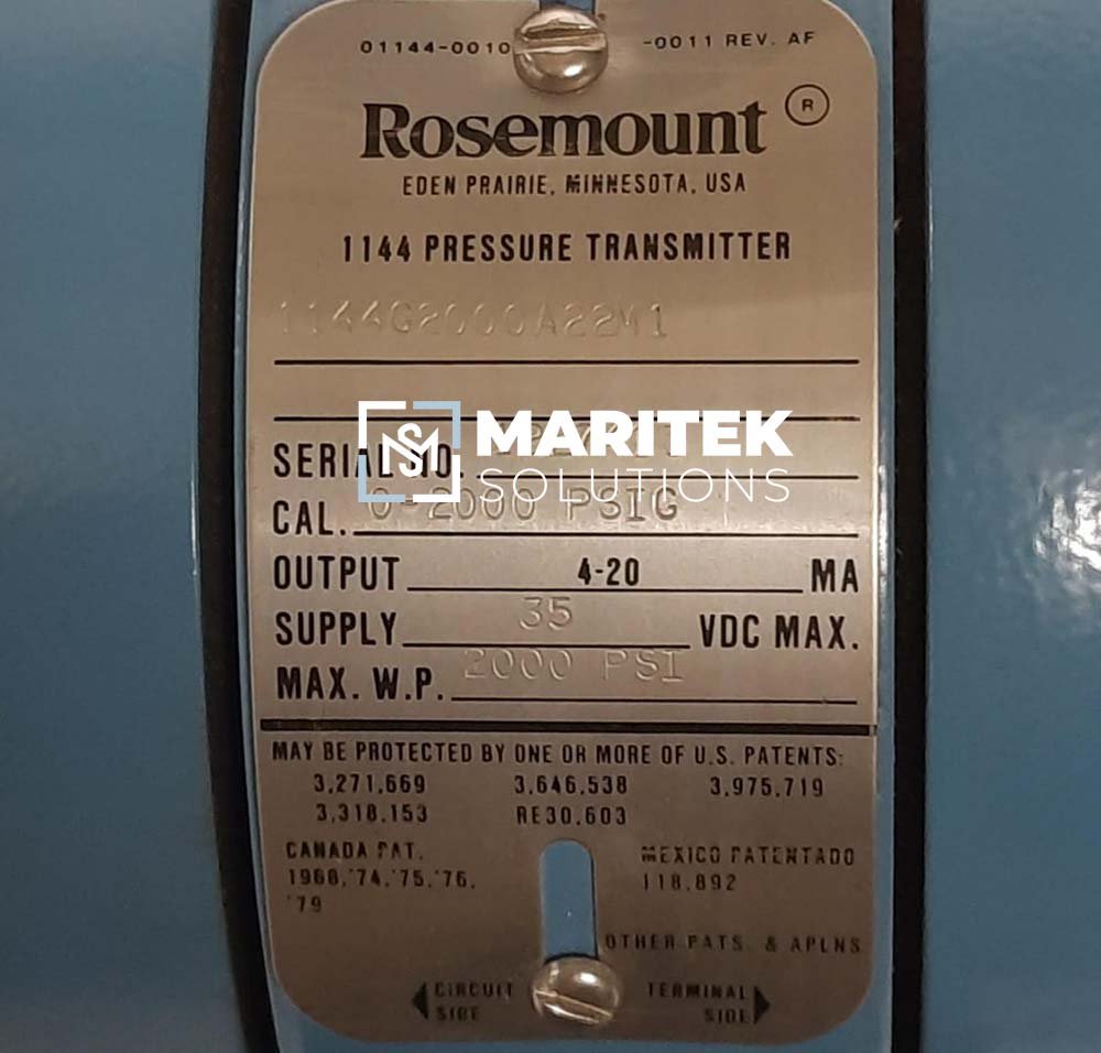 39 (6) Rosemount 1144G2000A22M1 Pressure Transmitter