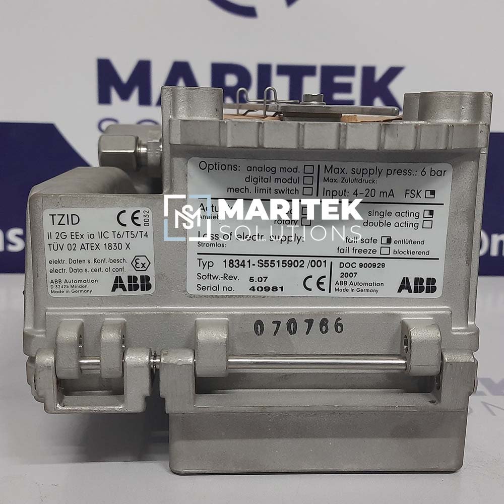 50 (7) ABB TZID18341-S5515902/001 Positioner