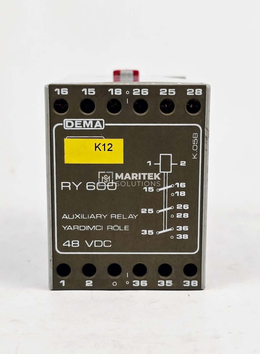 Dema RY 600 Auxiliary Relay