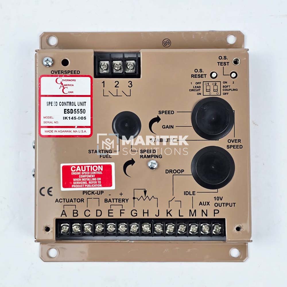 Governors America Corp ESD5550 Speed Control Unit