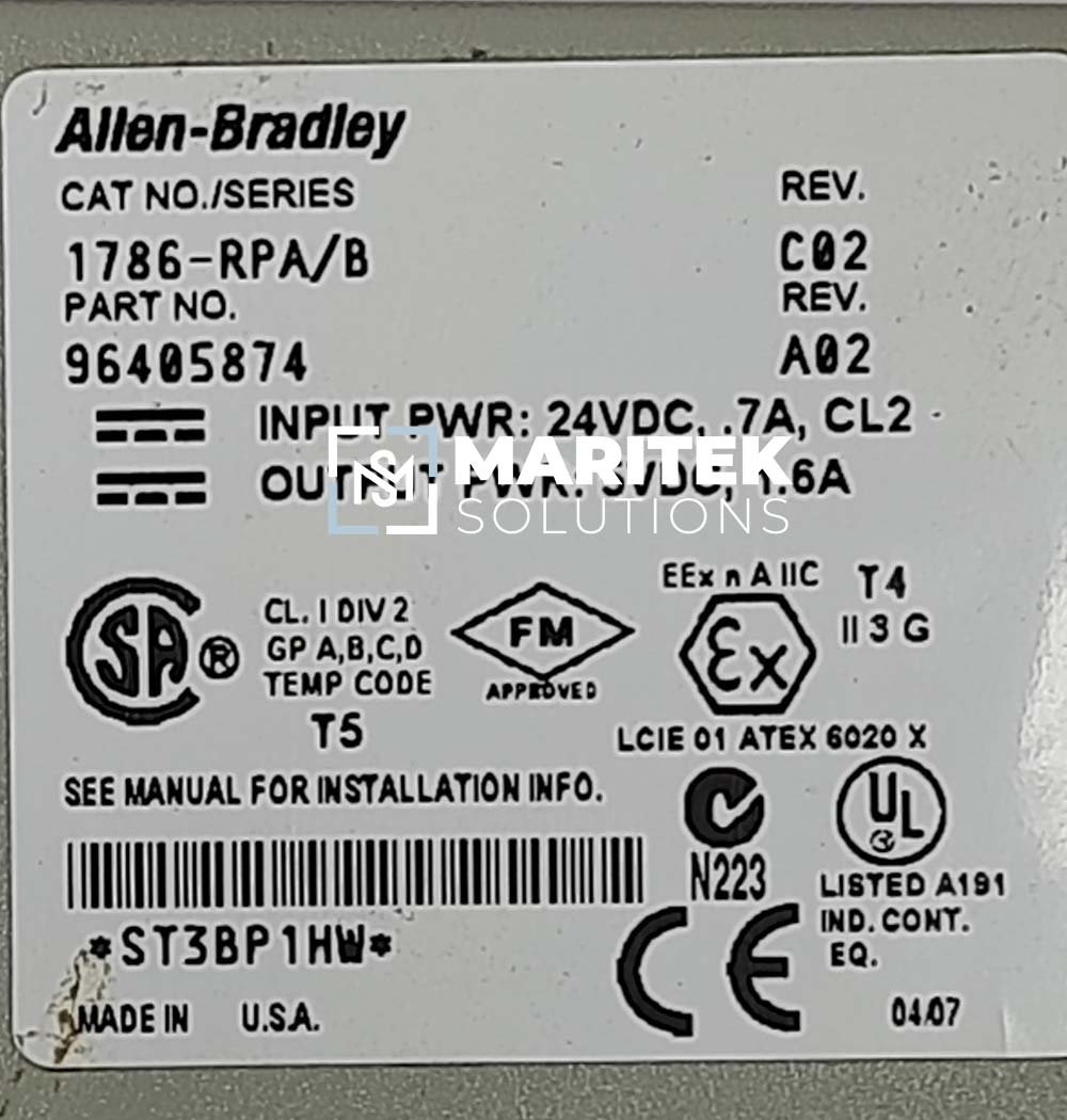 20 (1) Allen-Bradley 1786-RPA Repeater Adapter