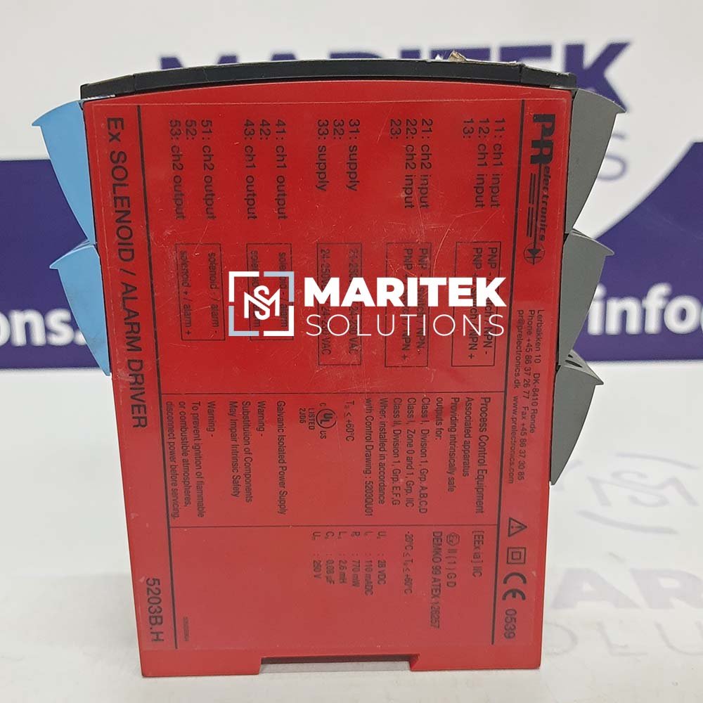 8 (2) PR Electronics 5203B.H Solenoid/alarm driver