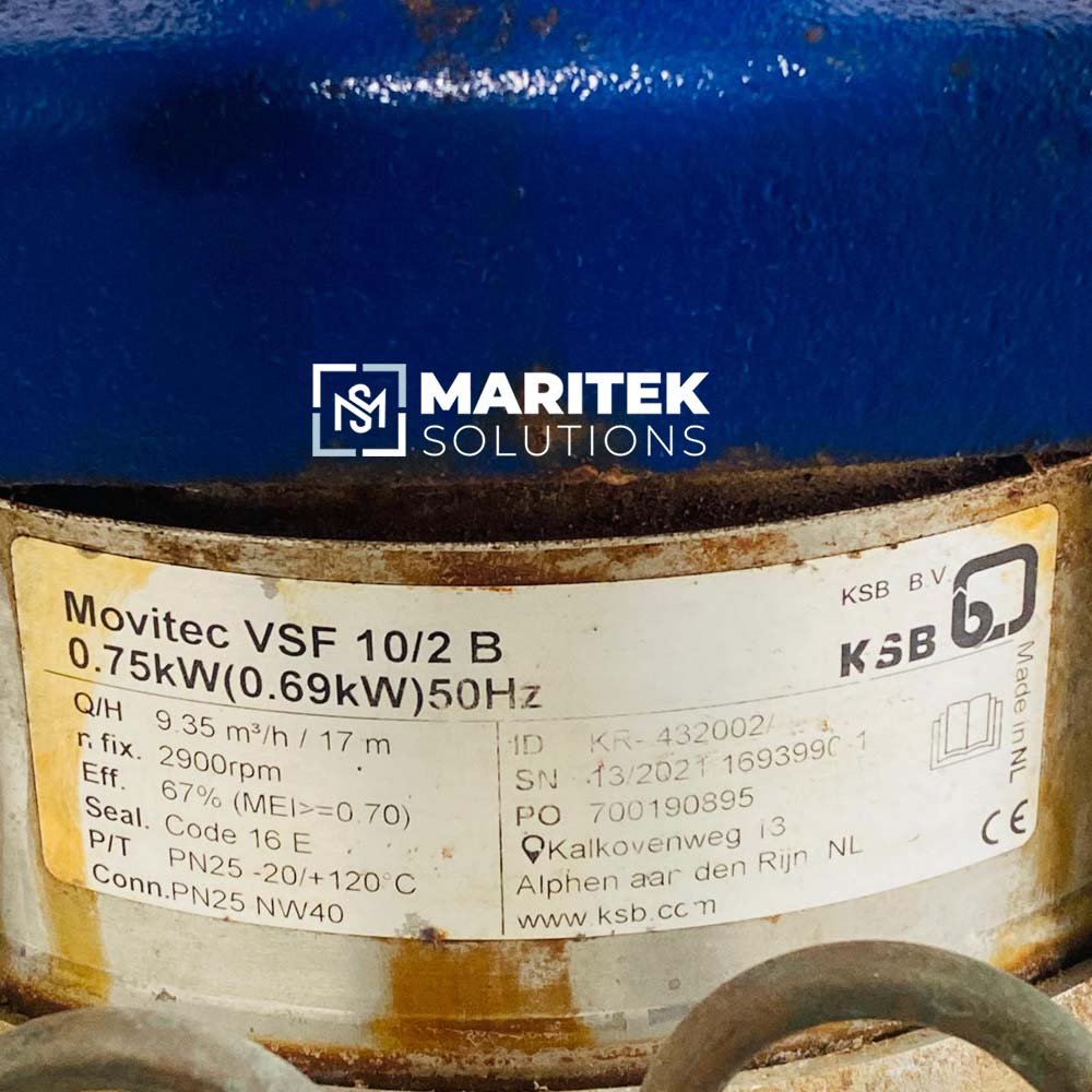 1 (2) KSB Movitec VSF 4/6 B Industrial pump