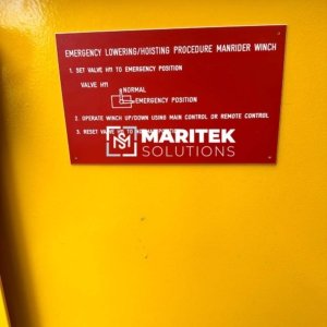 National oilwell Varco WINCH-MR-150kg-110m-HRC Manrider Winch