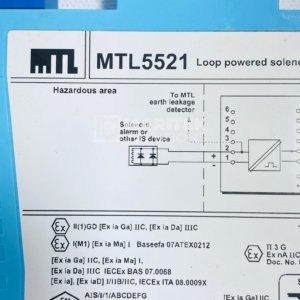 MTL 5521 Loop Powered Solenoid/Alarm Driver