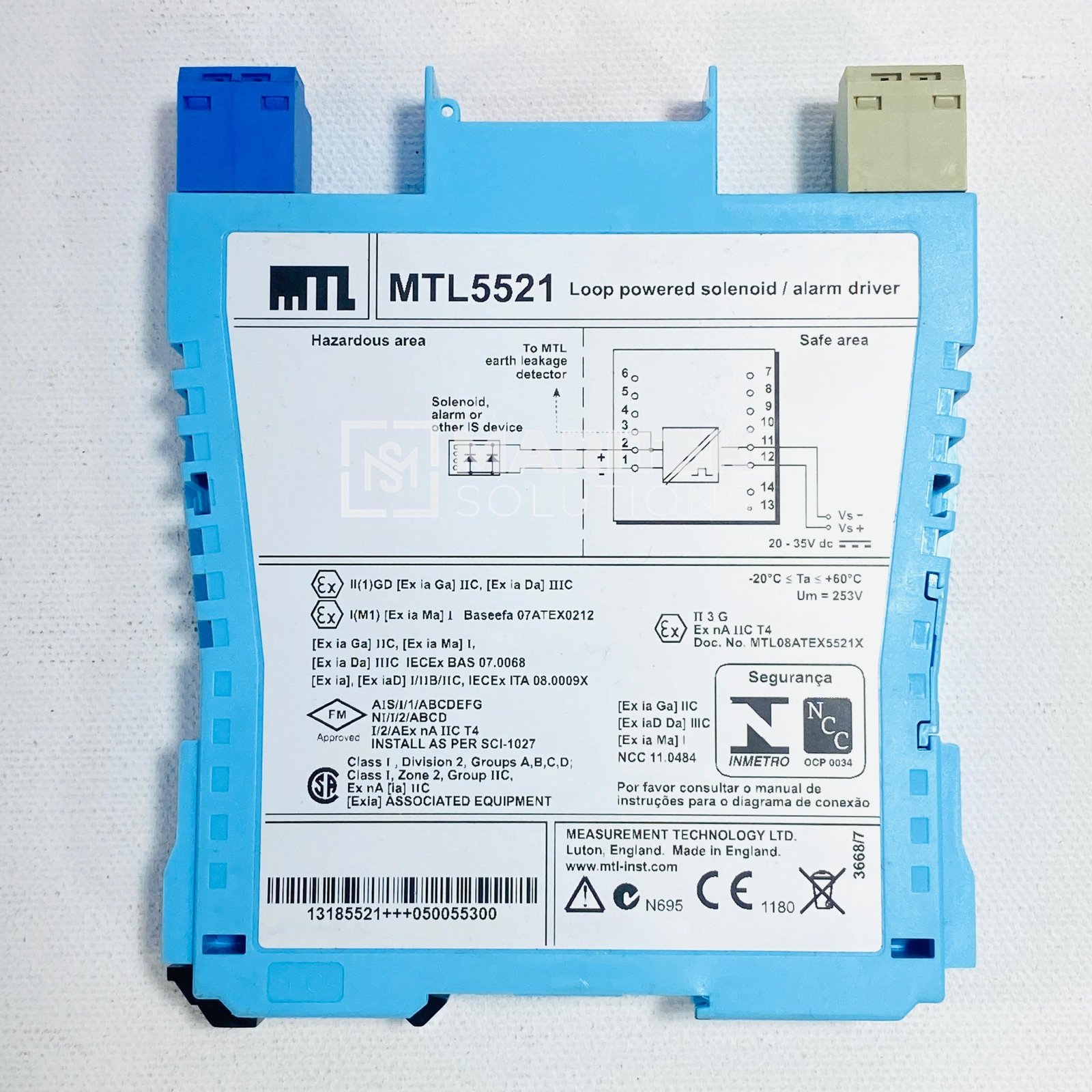 1. MTL5521 (4) MTL 5521 Loop Powered Solenoid/Alarm Driver