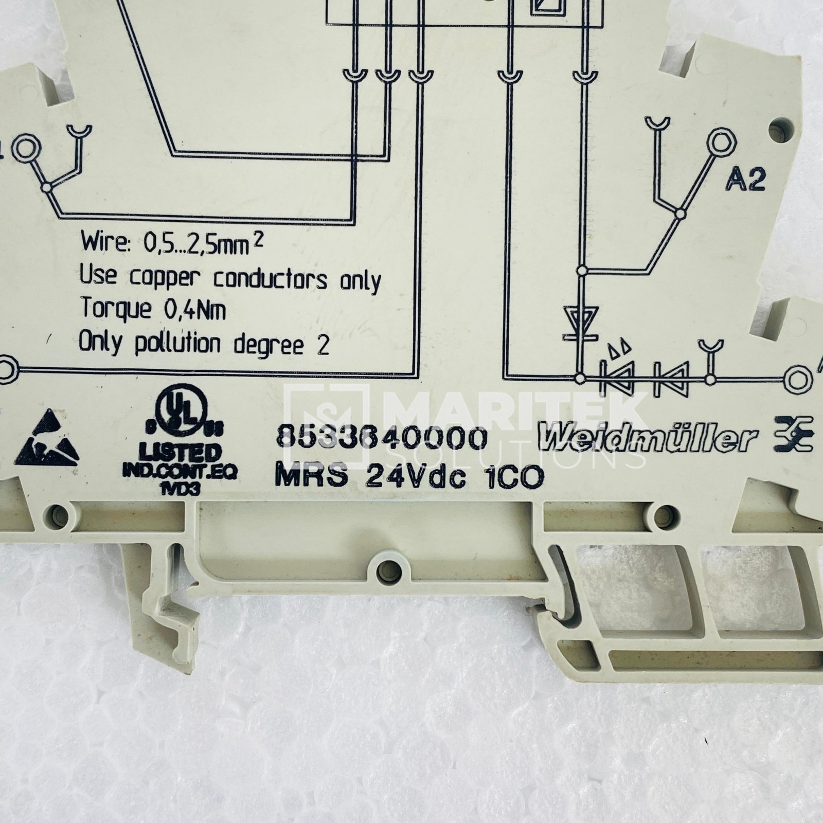 10. 8533640000 (1) Weidmuller 8533640000 MRS 24VDC 1CO Relay module