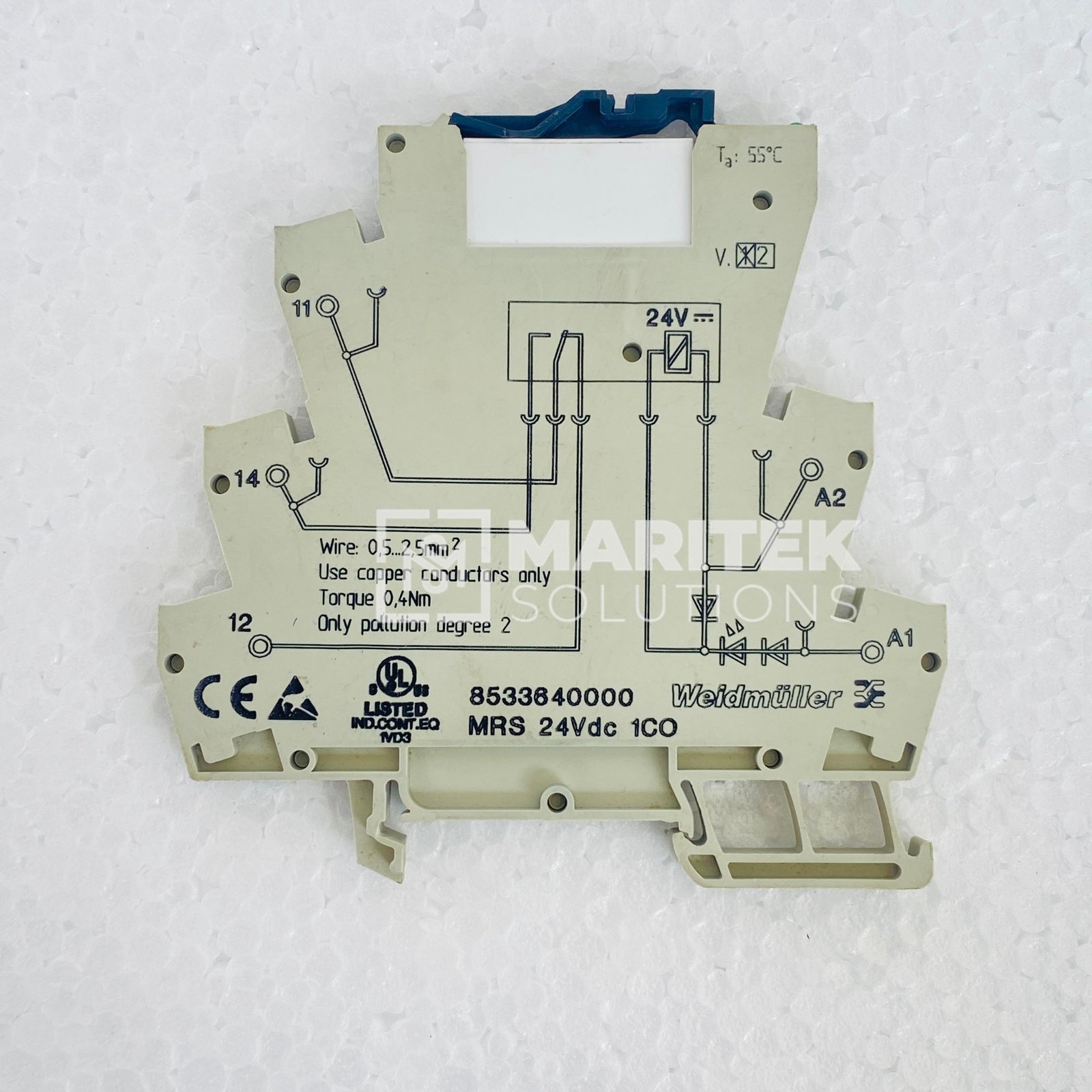 10. 8533640000 (5) Weidmuller 8533640000 MRS 24VDC 1CO Relay module