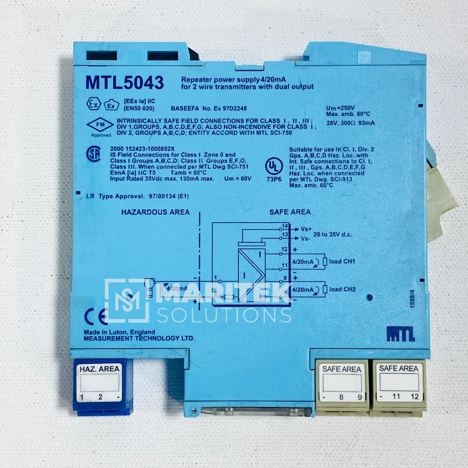 10. MTL5043 (3) MTL 5043 Isolating repeater