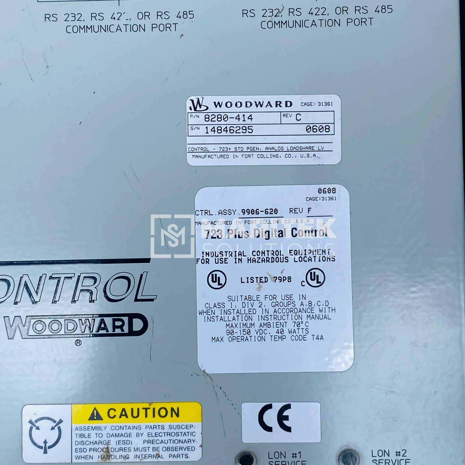 11. 8280-414 (4) Woodward 8280-414 723Plus Digital Control Unit