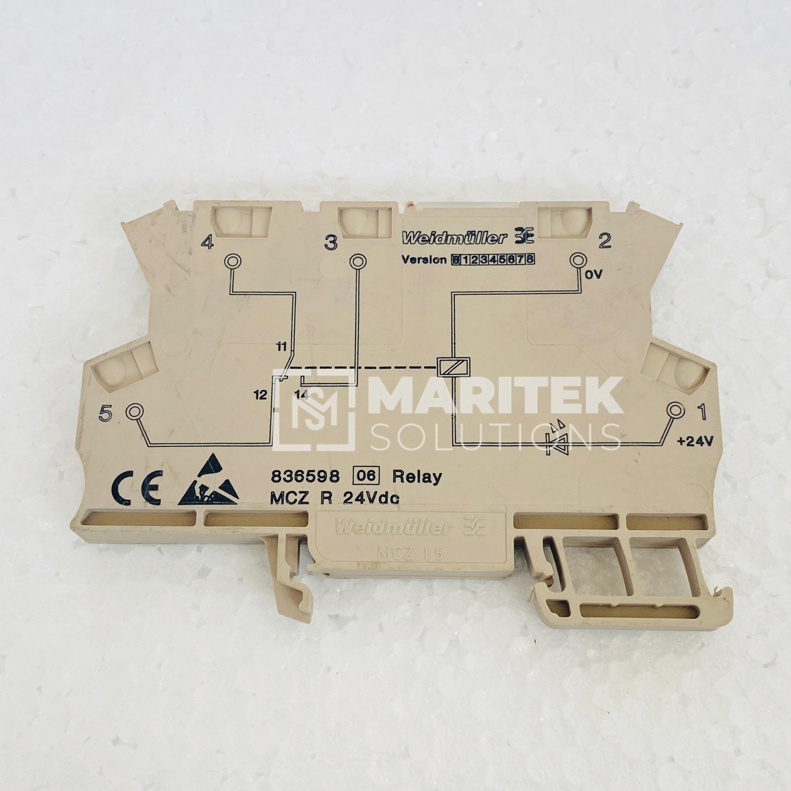 11. 836598 06 (4) Weidmuller MCZ R (836598 24VDC Relay module