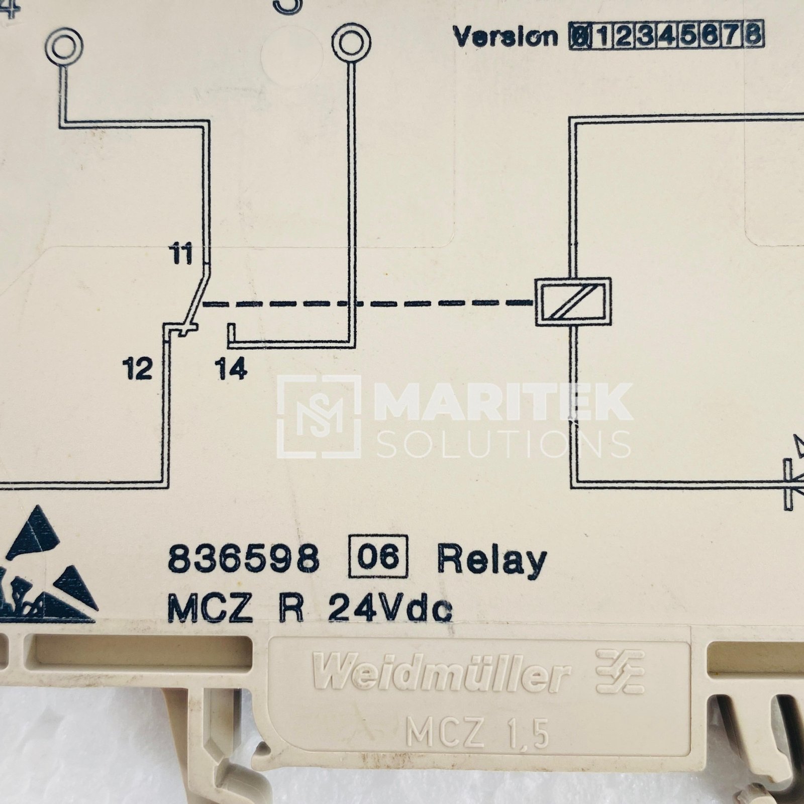 11. 836598 06 (5) Weidmuller MCZ R (836598 24VDC Relay module