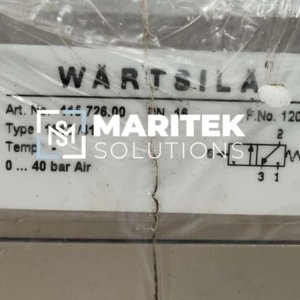 Wartsila – Eugen Seitz 1612/41 (115.726.00) Pressure-controlled valve