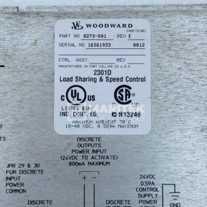 Woodward 8273-501 Digital Load Sharing and Speed Control