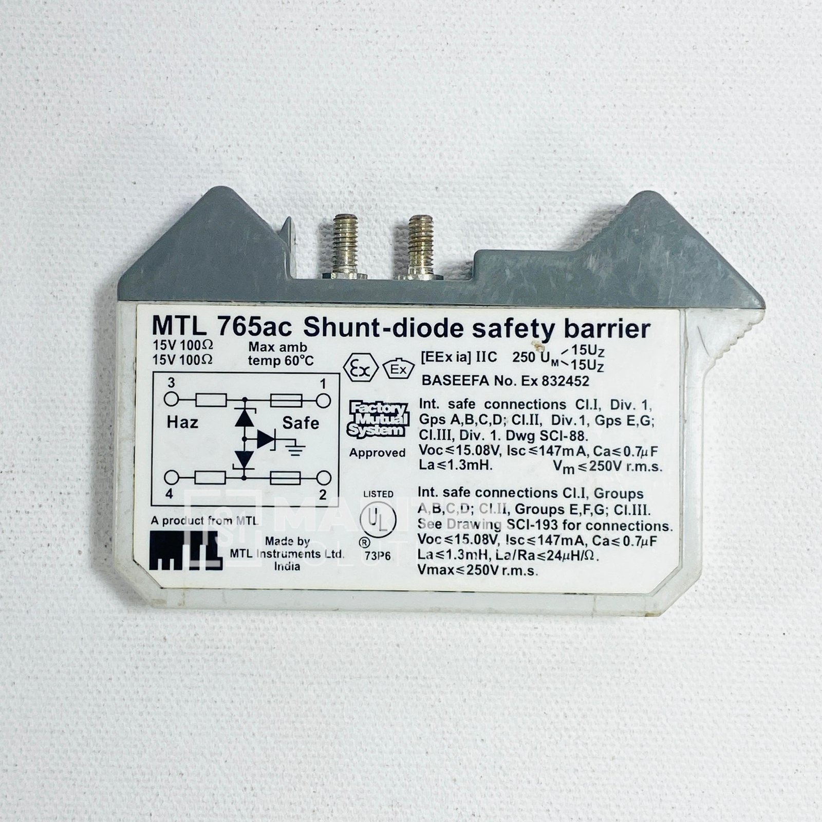 MTL 765ac Shunt-diode safety barrier
