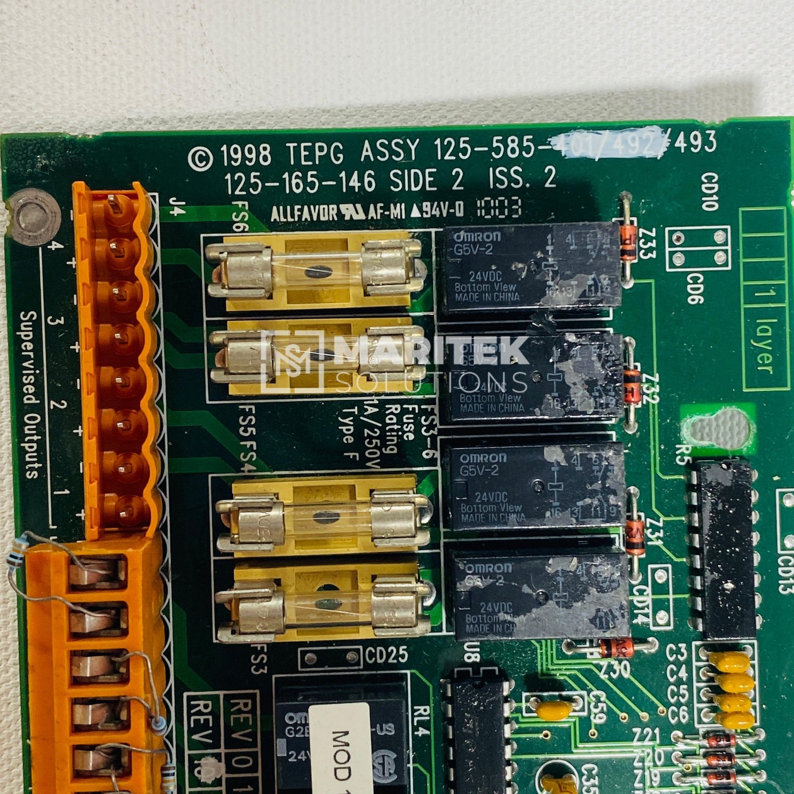 13. 125-585-401-492-493 (3) Tyco Minerva TEPG 125-585-401/492/493 Fire alarm PCB