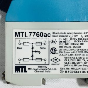 MTL 7760AC Shunt-Diode Safety Barrier