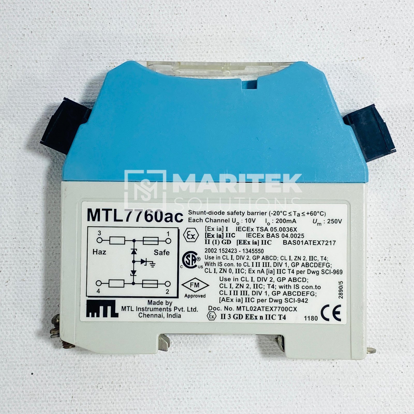 MTL7760ac Shunt-Diode Safety Barrier