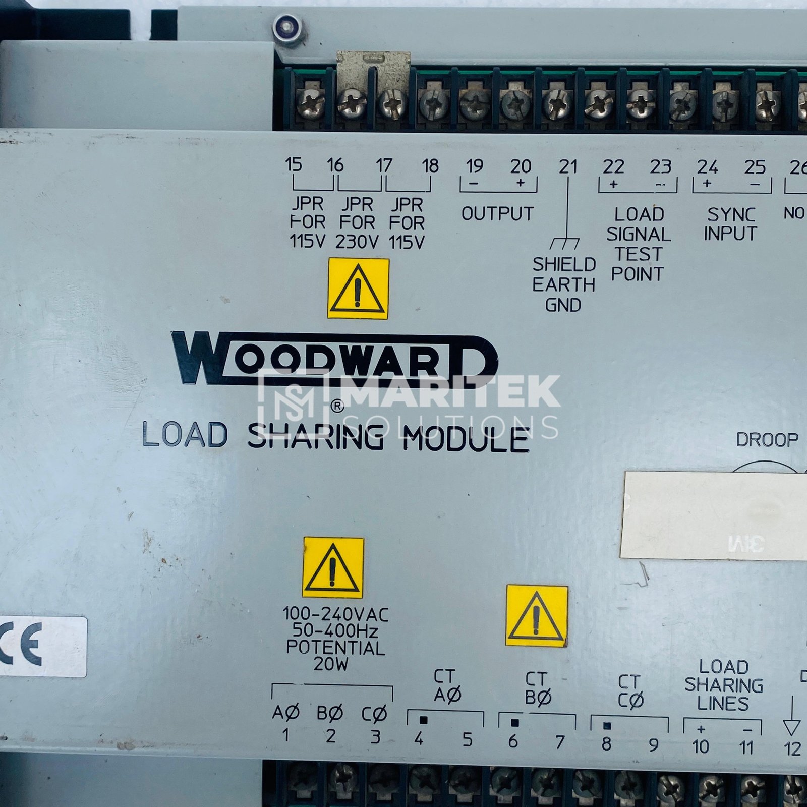 14. 9907-173 (2) Woodward 9907-173 load Sharing Module