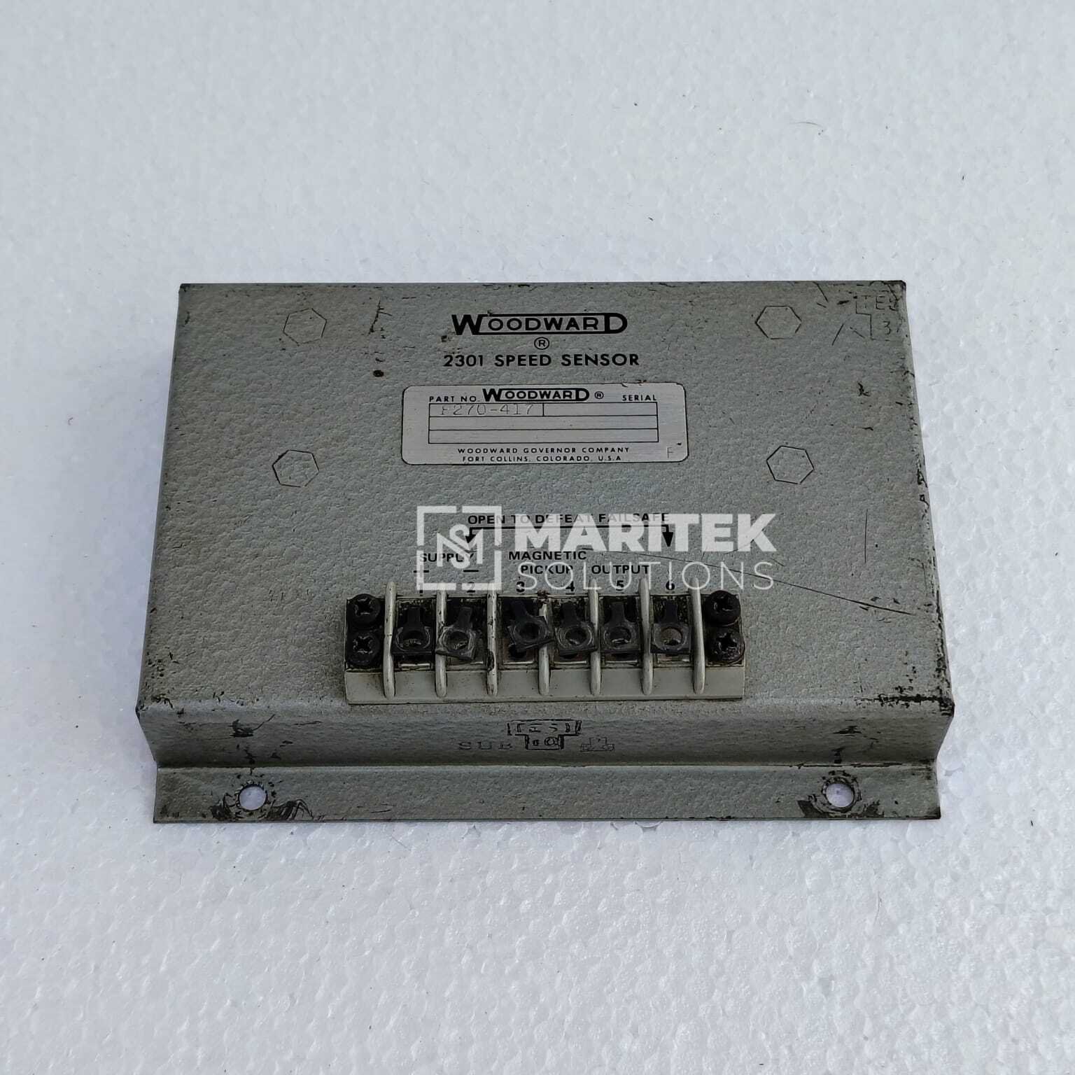 16. 8270-417 (2) Woodward 2301 (8270-417 Speed Sensor