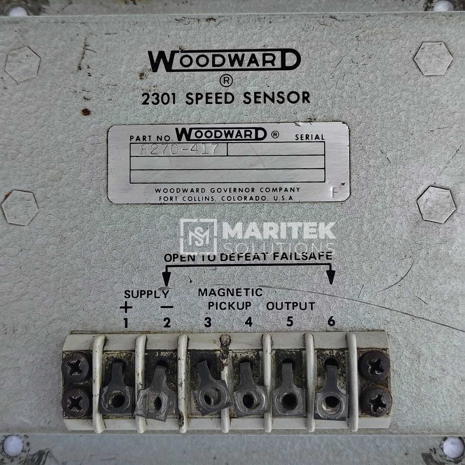 16. 8270-417 (5) Woodward 2301 (8270-417 Speed Sensor