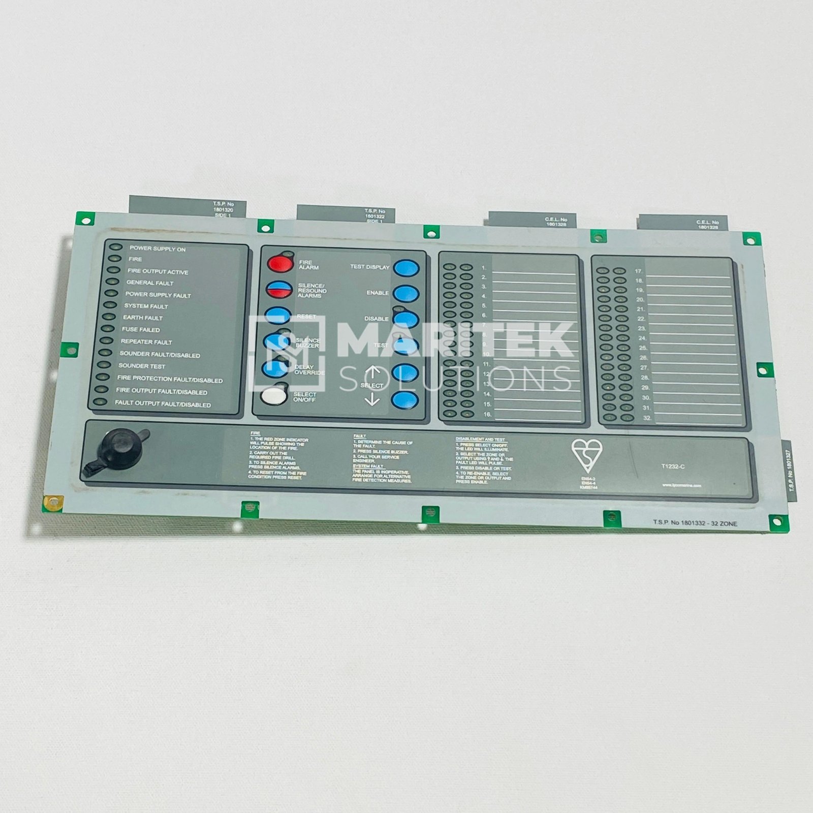 Tyco C1629 32-Zone Panel Display Board