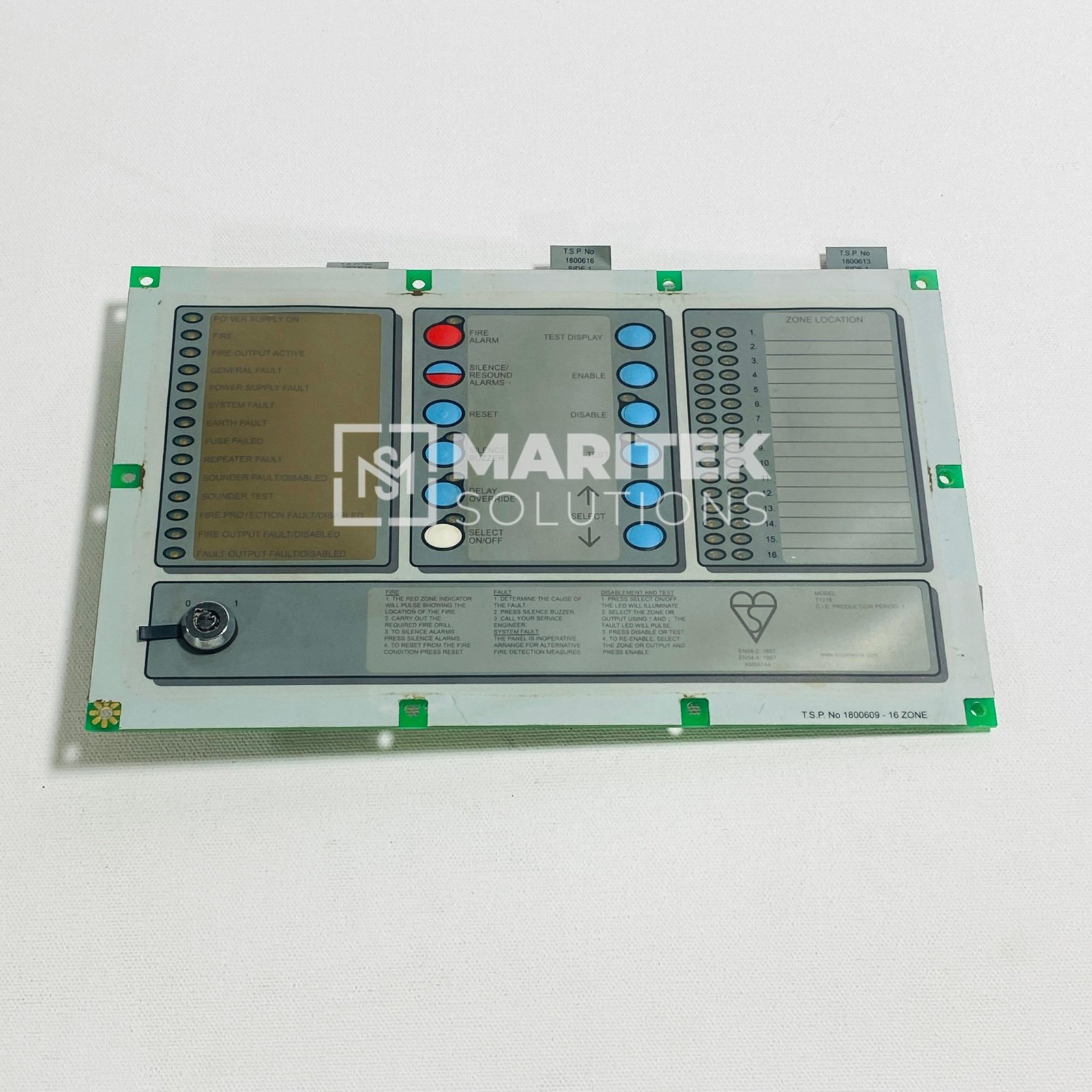 18. C1628 (3) Tyco C1628 Security fire panel display board