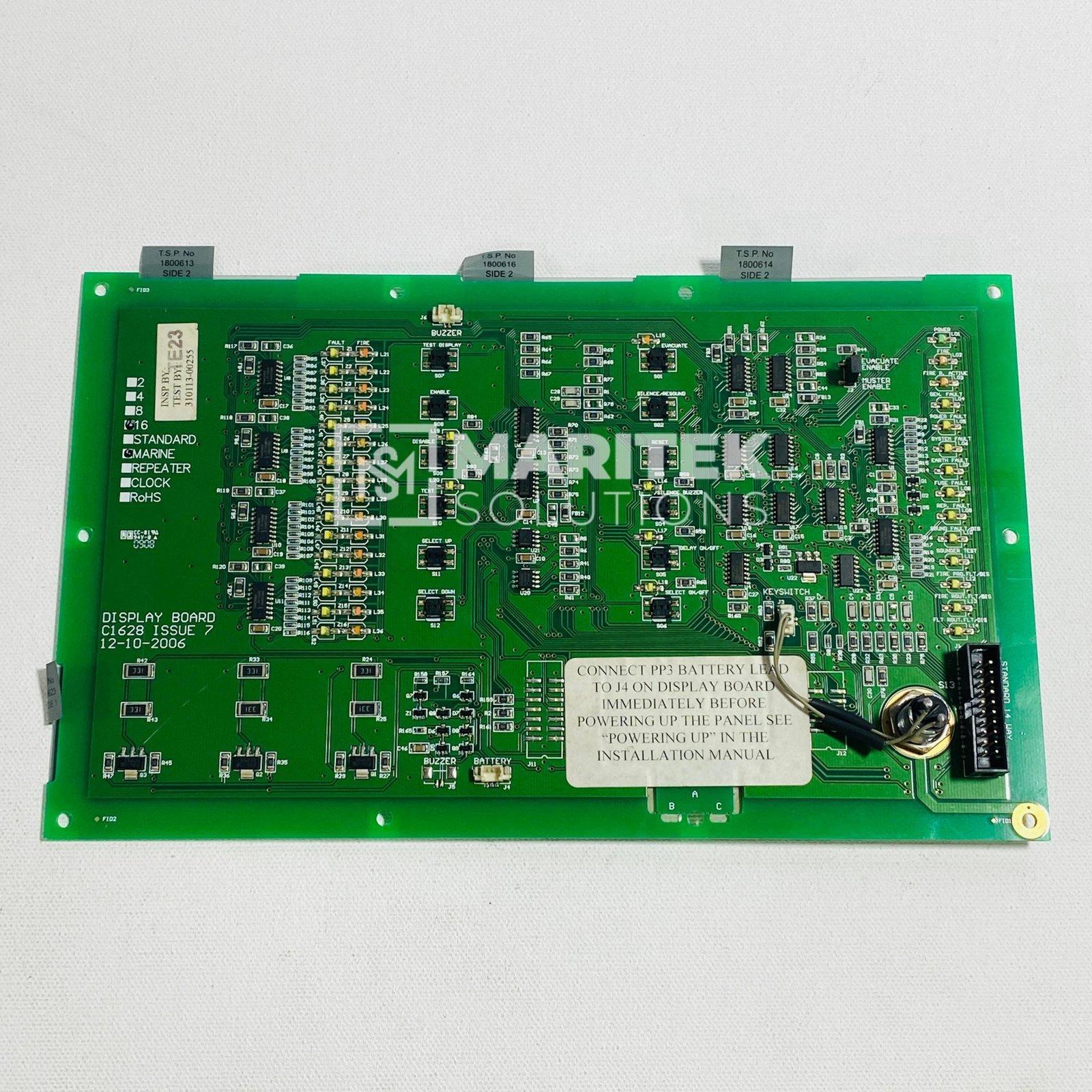 18. C1628 (4) Tyco C1628 Security fire panel display board