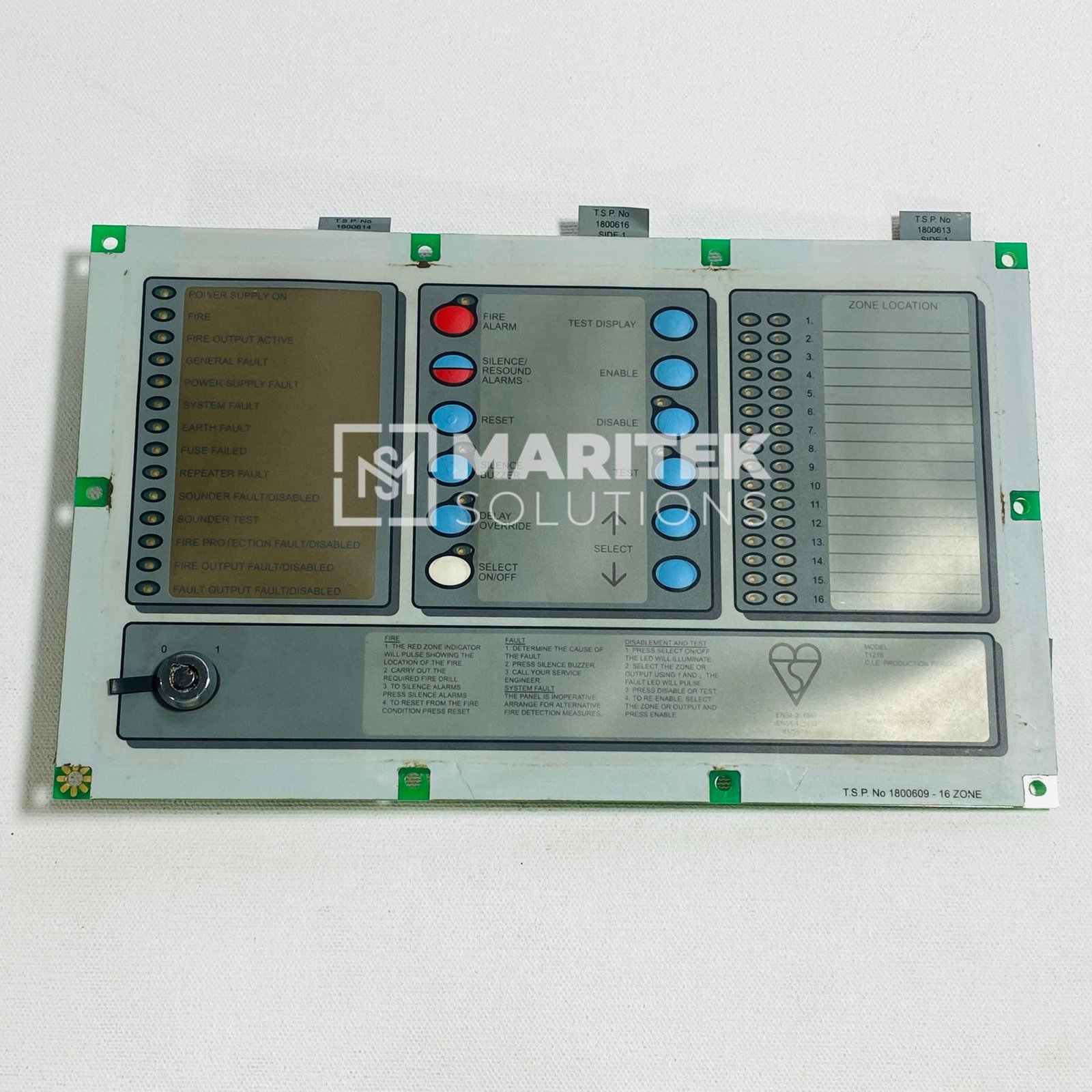18. C1628 (5) Tyco C1628 Security fire panel display board