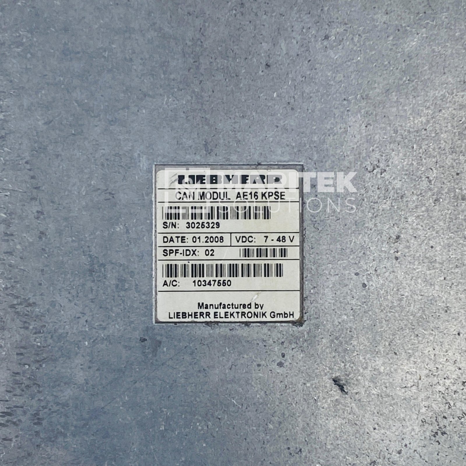 2. AE16 KPSE (1) Liebherr 10347550 CAN Modul AA16 KPSE