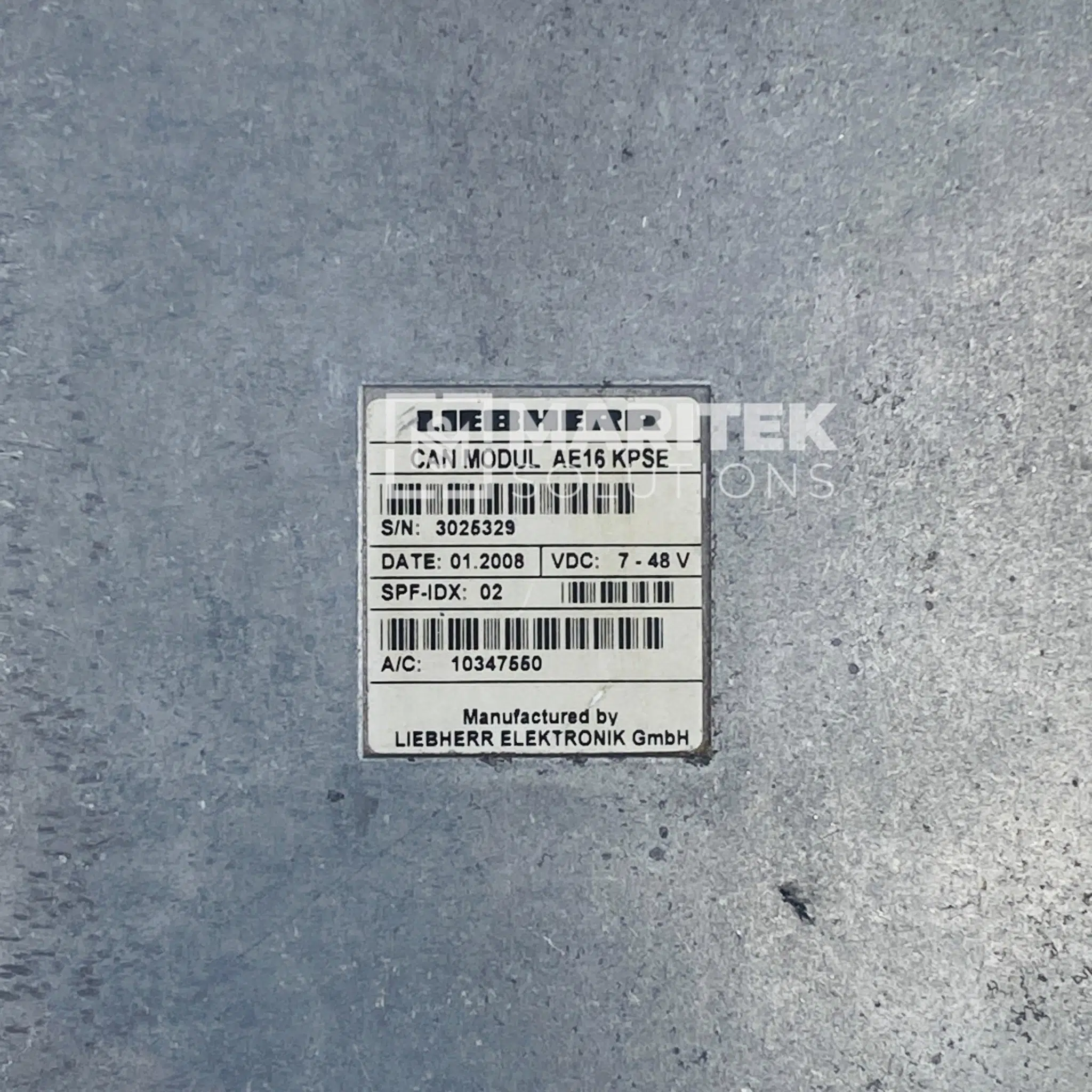 Liebherr 10347550 CAN Modul AA16 KPSE