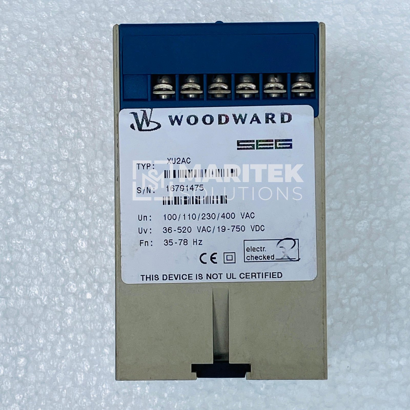 Woodward XU2AC Voltage Protection Relay