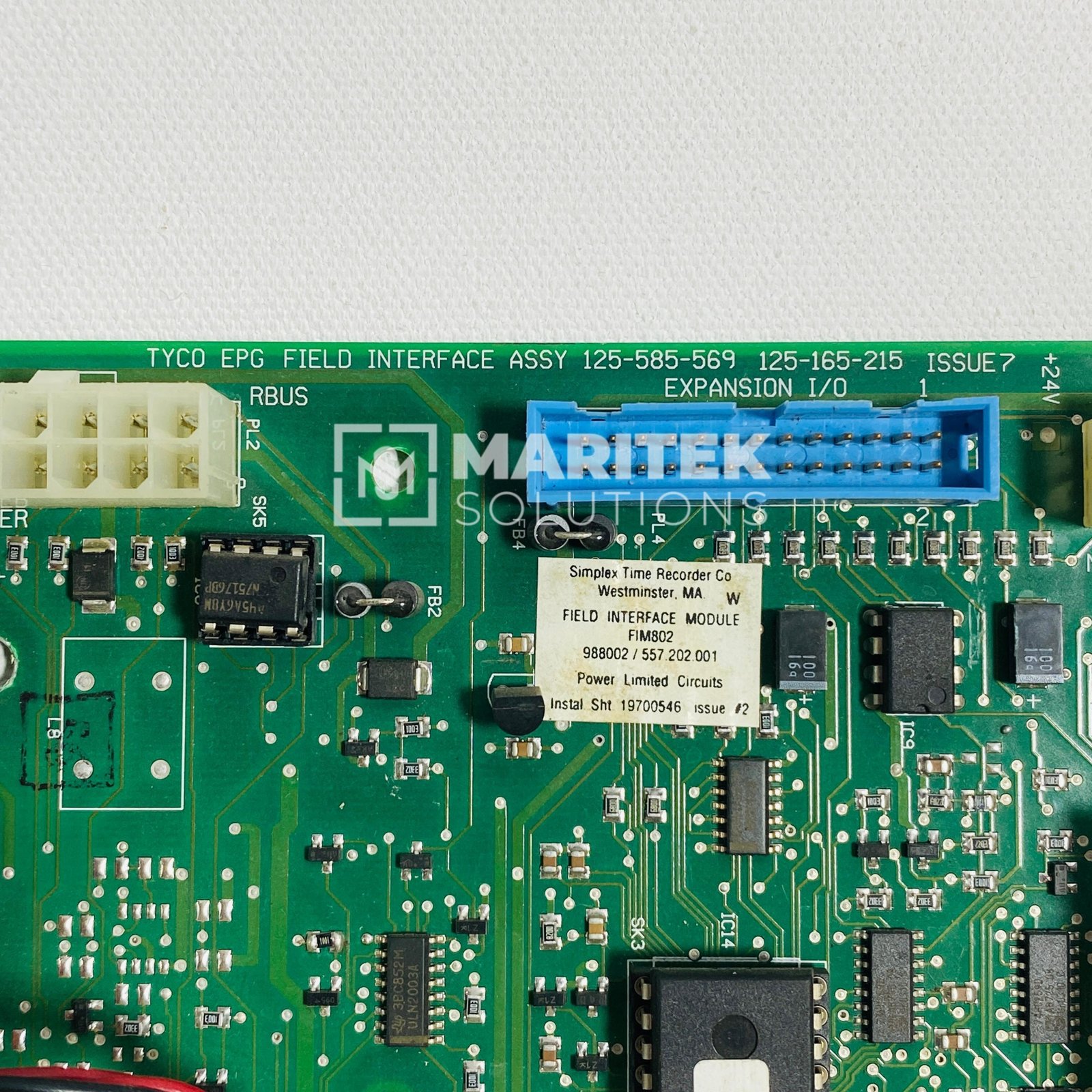 20. 125-585-569 (2) Tyco 125-585-569 FIM (Field Interface Module) PCB