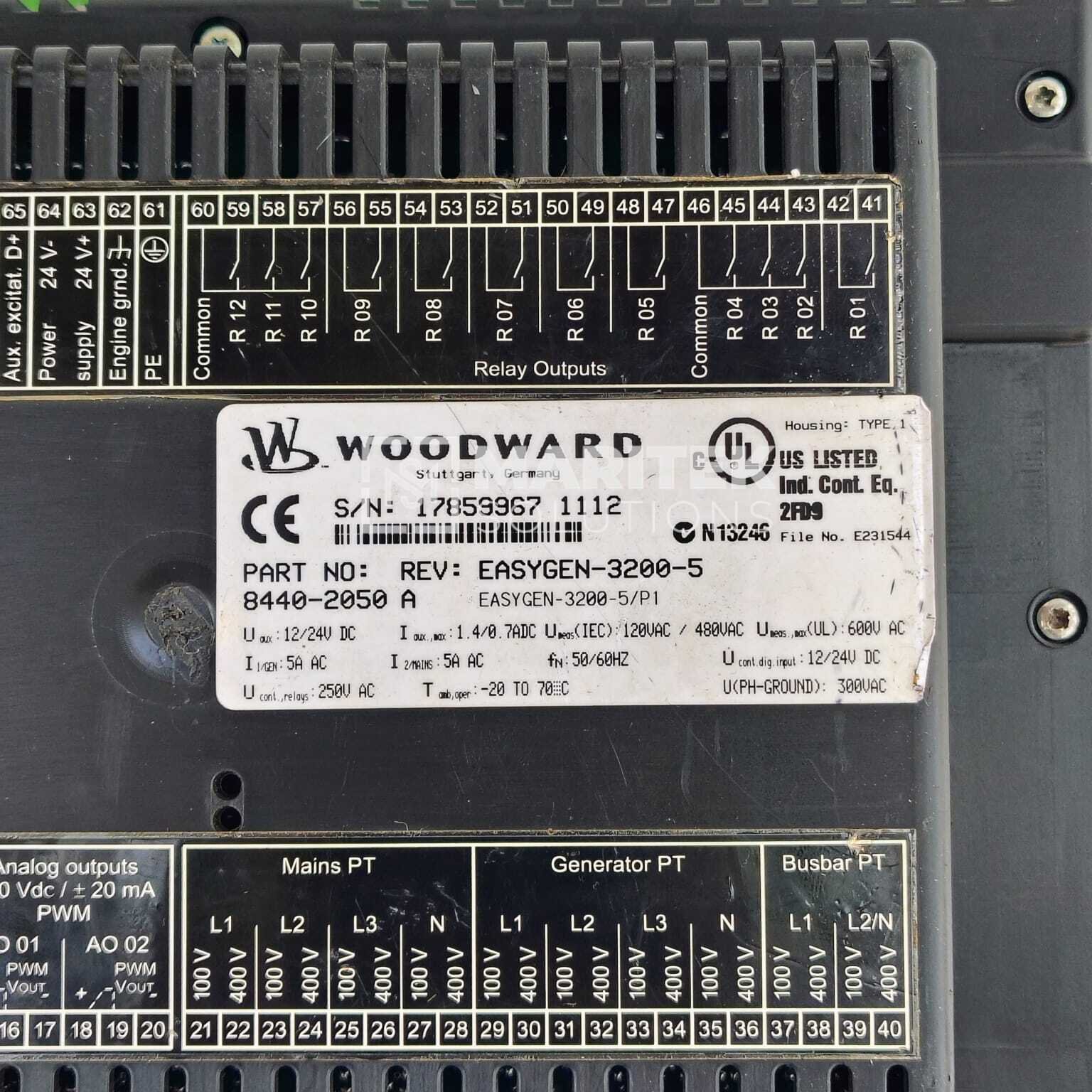 20. 8440-2050 A (1) Woodward 8440-2050A Series generator set controller