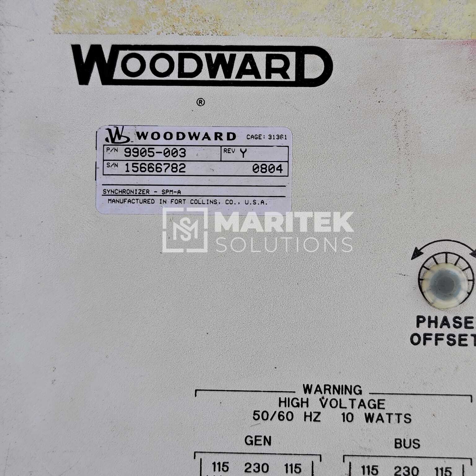 21. SPM-A (3) Woodward SPM-A (9905-003 Synchronizer