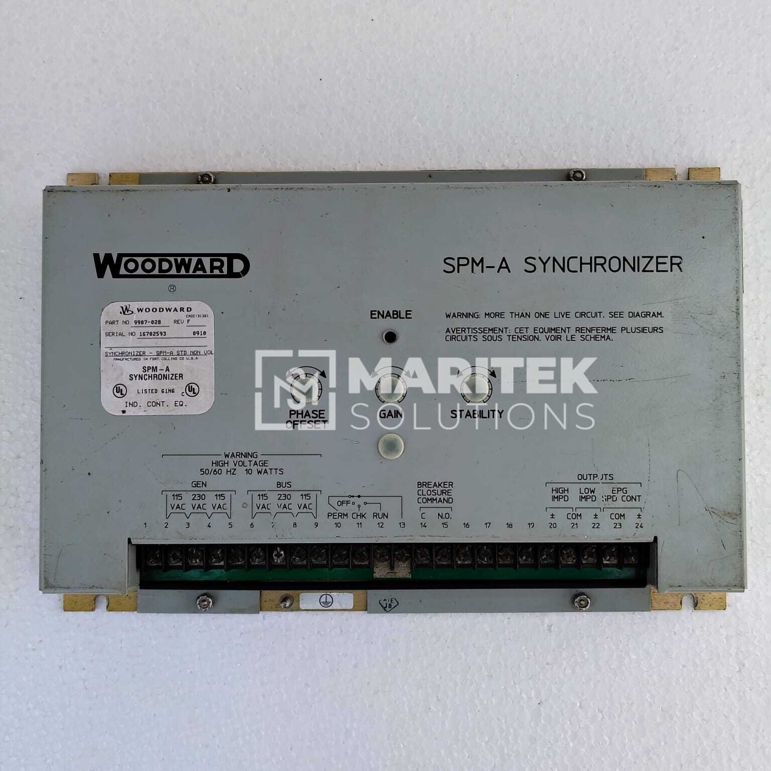Woodward 9907-028 SPM-A Synchronizer