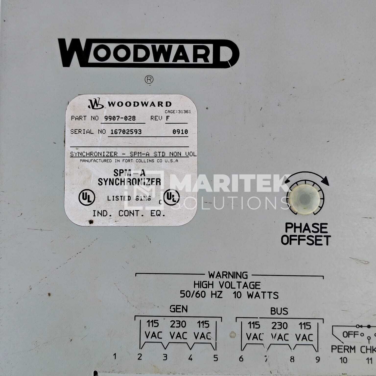 22. SPM-A -(9907-028) (5) Woodward SPM-A (9907-028) Synchronizer