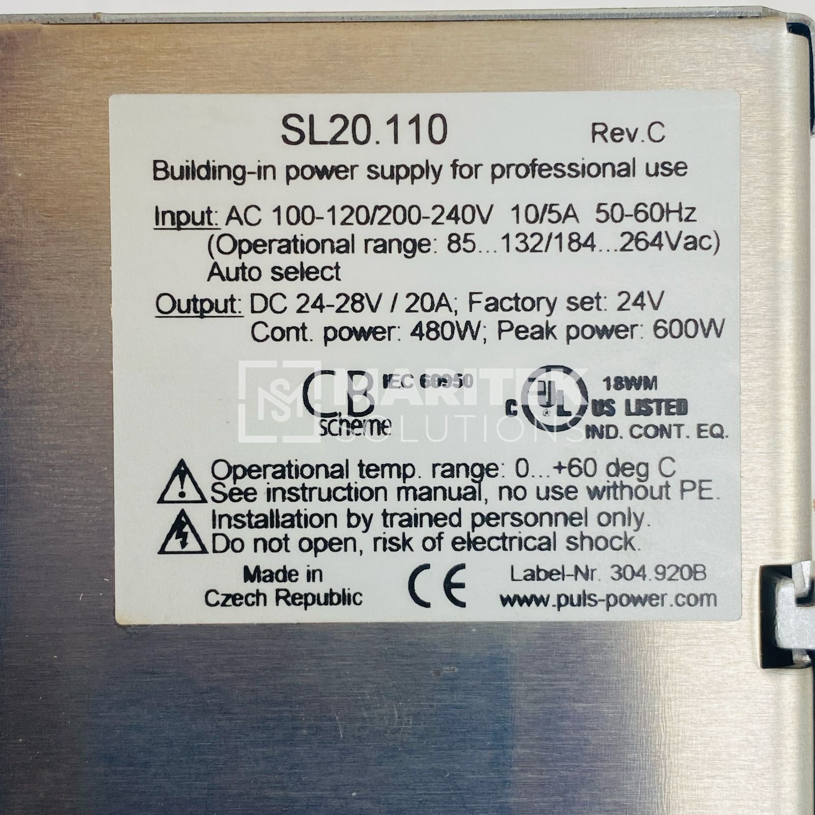 PULS SL20.110 Industrial power supply unit