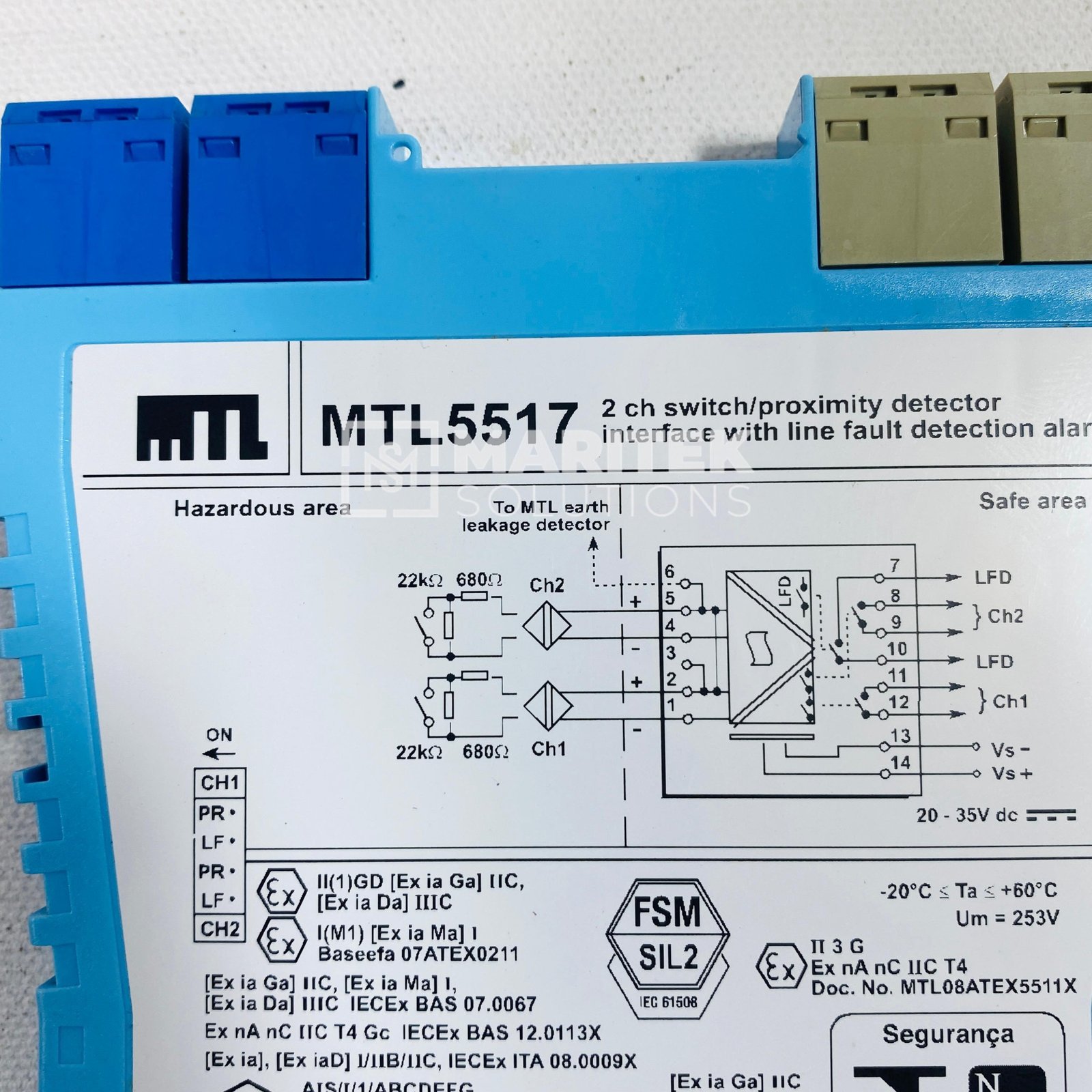 3. MTL5517 (4) MTL 5517 Two-channel switch/proximity detector interface