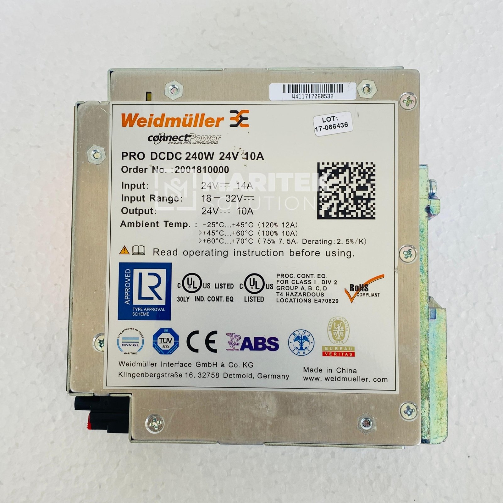 3. Pro DCDC (1) Weidmuller 2001810000 PRO DCDC converter