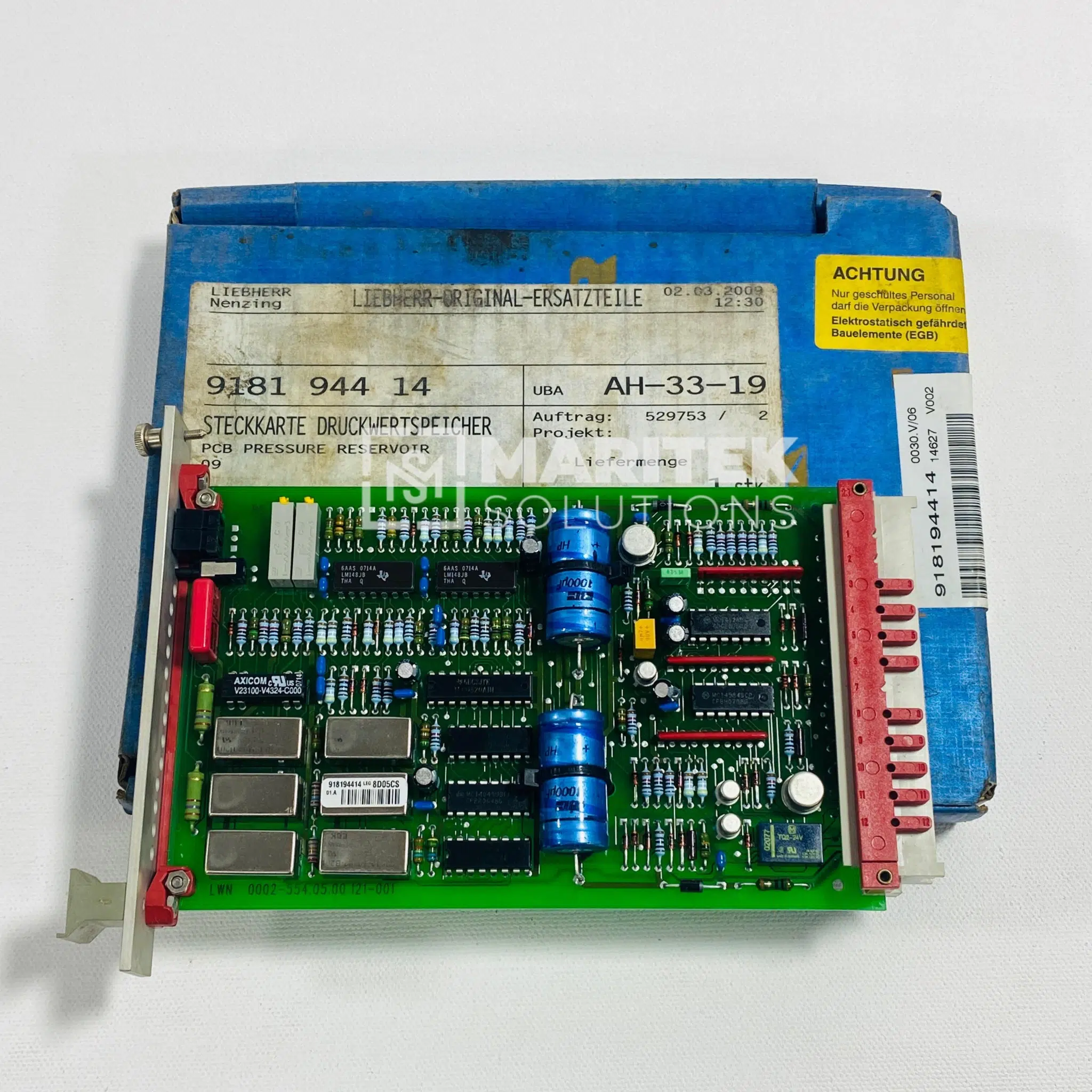 Liebherr 918194414 Pressure Memory PCB card